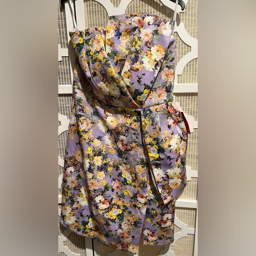 New purple flower dress, US 8
